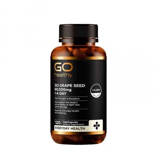 Go healthy高之源葡萄籽胶囊60000mg高含量 120粒 保质期：2027.9